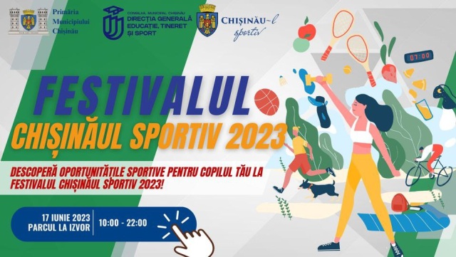 Chișinăul Sportiv 2023 – acțiune municipală de promovare a modului sănătos de viață și a sportului 